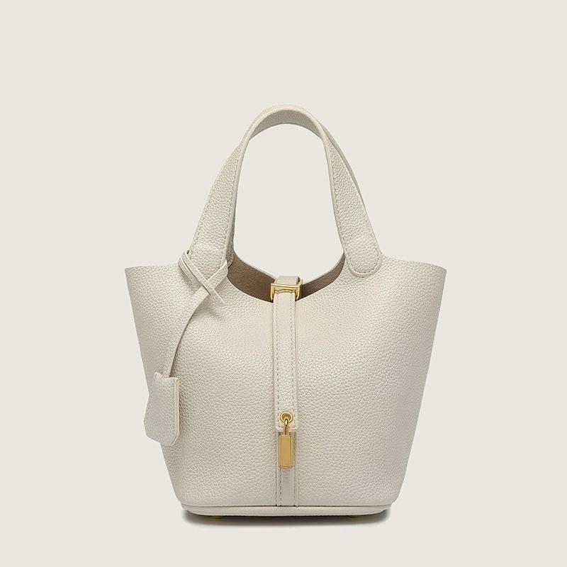 Lychee Patterned Bucket Bag Women'S Handbag Picotin Bag 9