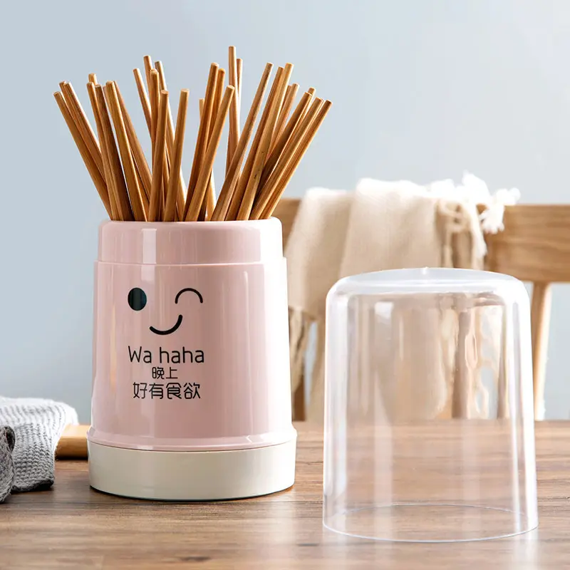 Hộp Đựng Đũa Và Thìa, Dung Tích Lớn, Có Nắp, Đứng, Làm Bằng Nhựa, Hộp Đựng Đồ, Giá Phơi Thoát Nước, Phụ Kiện Nhà Bếp 3