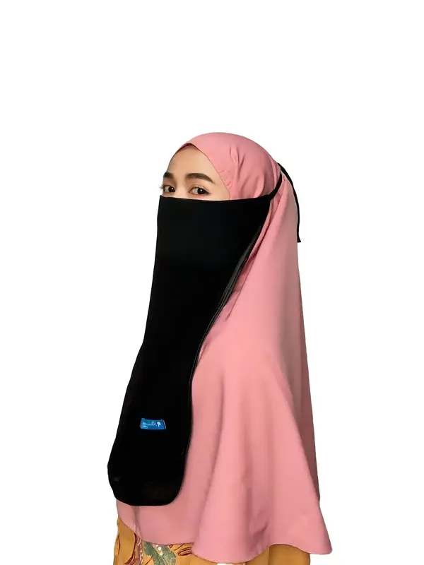 Cadar Tali 2 Layer Chiffon | Ceruty Bisban Kain Nyaman Tebal Muslim Tebal Muslim Instan Jilbab Semua musim Niqab 0