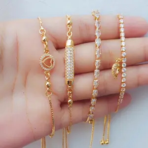 Gelang serut Wanita anti karat Gold Perempuan Bracelets
