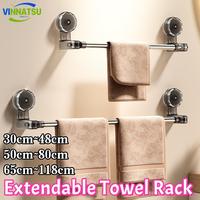 Gambar Vinnatsu Rak Handuk Yang Dapat Diperpanjang Extendable Towel Rack / Bathroom Towel Rack / Rak Handuk Suction Cup Dapat Ditarik Mandi Gantungan Handuk Tempel Dinding Akrilik - hitam, 30-48cm dari Vinnatsu Kab. Tangerang 1 Tokopedia