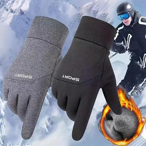 Guantes de invierno con compatibilidad con pantalla táctil, cálidos, a prueba de viento e impermeables para ciclismo y conducción, guantes para deportes al aire libre para hombres y mujeres, regalo de San Valentín para hombres
