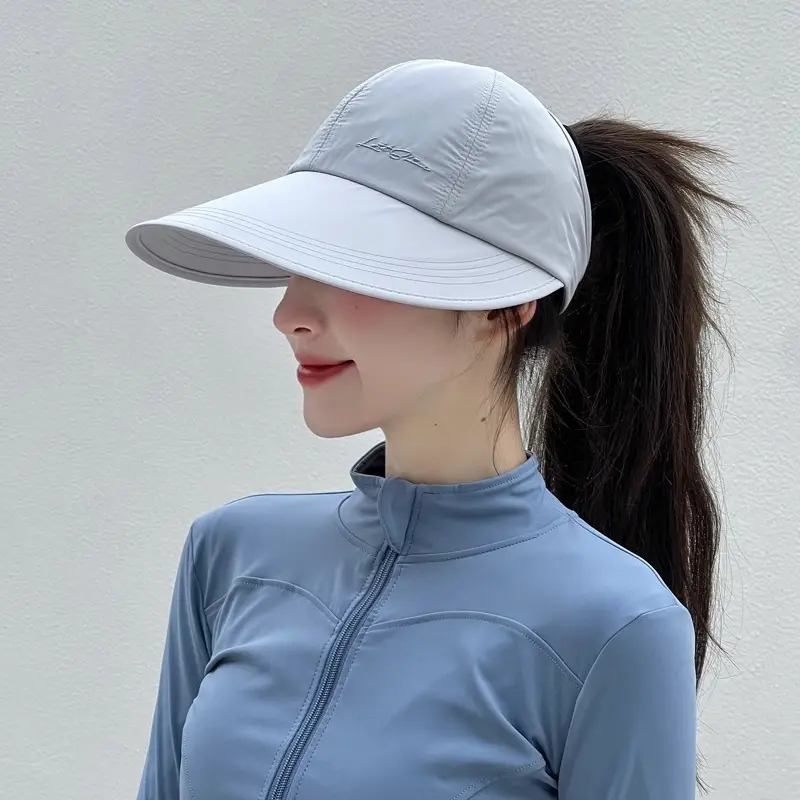Mũ Chống Nắng Rộng Vành, Dành Cho Nữ Và Nam, Có Chống Tia UV, Mũ Bóng Chày Ngoài Trời, Mũ Mỏ Vịt Nhanh Khô, Lưới Phía Trên, Có Mở Tóc Đuôi Ngựa mũ  lưỡi  trai  nữ mũ  nửa  đầu  nữ 2