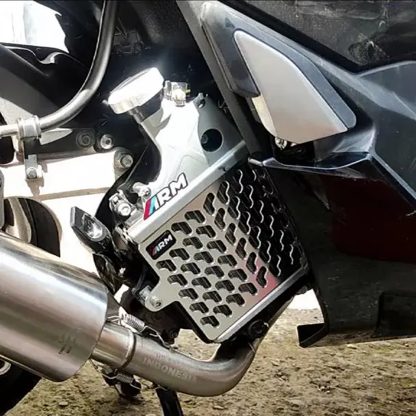 Paket HEMAT Cover dan Tutup Radiator ARM FULL CNC PNP Vario 125 - 150 Engine Motorcycle Kendaraan 5