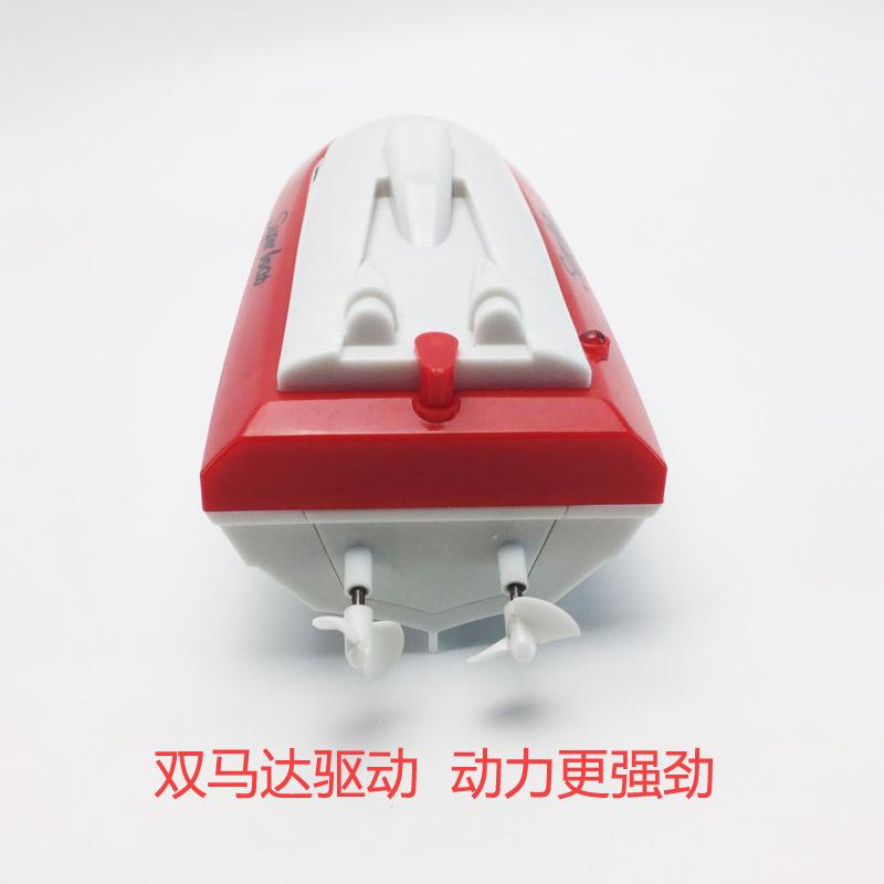 Product Introduction of 2.4G wireless remote control boat electric boat model charging high speed remote control speedboat with flashing lights children's toys 22