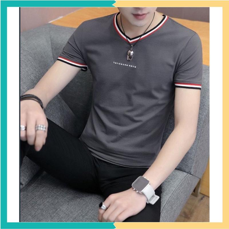 Áo phông nam cổ tim tay ngắn dáng ôm body Mã: NA574