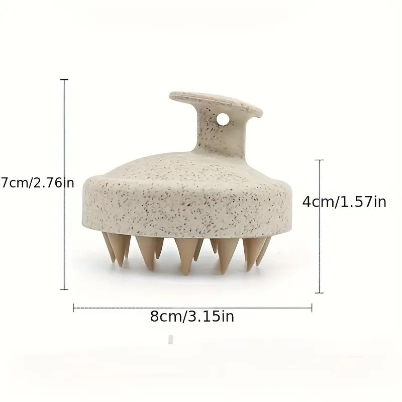 Hair Scalp Massage Brush, 1 Count Soft Silicone Hair Scalp Massager, Multifunctional Exfoliating Hair Brush for Home Dormitory Hotel Salon 1