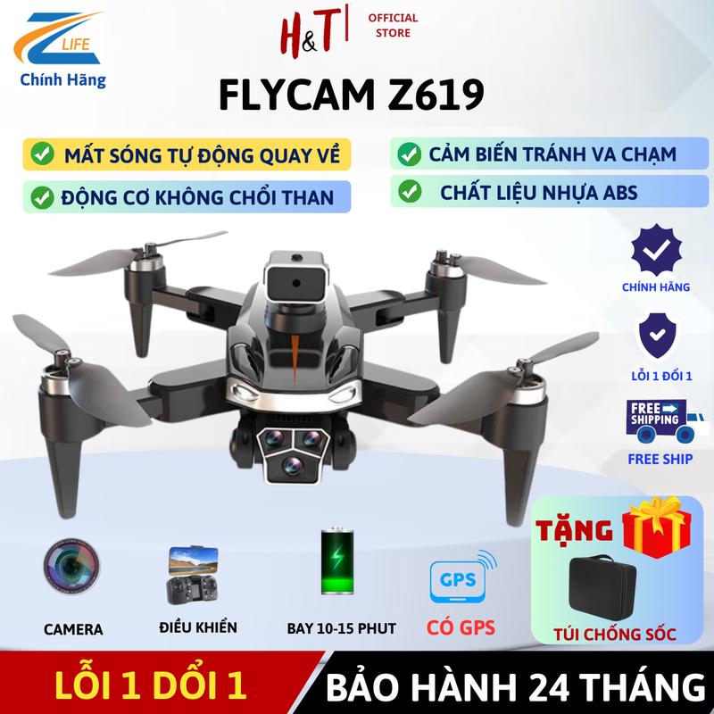 Flycam Mini Drone Giá Rẻ Có GPS Z619 Pro Max,Động Cơ Không Chổi Than, Thời Gian Bay Lên Tới 10-15 phút, Flycam giá rẻ cho anh em bay mà không sợ mất flycam Camera Chụp Ảnh Đèn