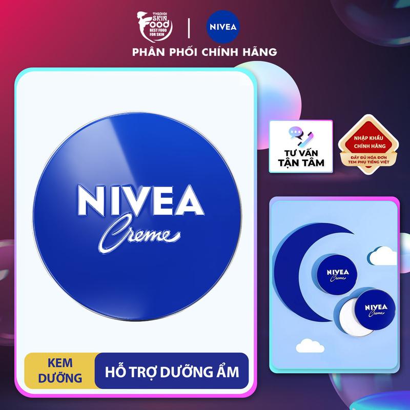 Kem Dưỡng Ẩm Hỗ Trợ Dưỡng Da Sáng Mịn Nivea Creme 30ml Skincare