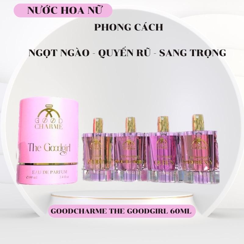 THE GOODGIRL 60ML - NƯỚC HOA NỮ - CHARME PERFUME ( SET 4 Chai Nước Hoa nữ : Good Girl 15ML + Queen 15ML + So Sexy 15ML + Coco 15ML )