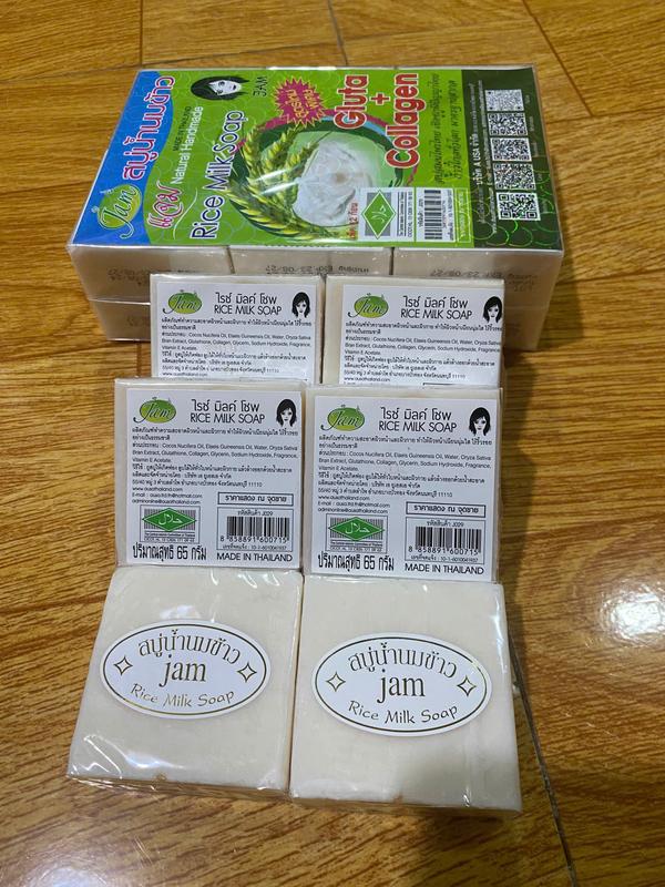 COMBO 6 bánh Xà phòng tắm gạo JAM Thái Lan