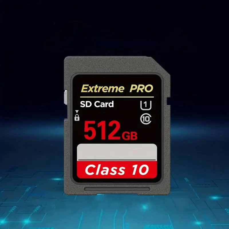 Class 10 SD Card, High Speed Memory Card, High Capacity UHS-I SD Card for Camera, Camera Accessories