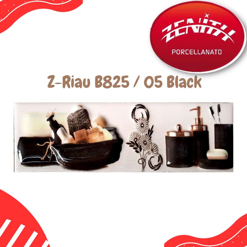 Keramik Dinding List Moulding Ukuran 8x25cm (Z-Riau B825/05) 1