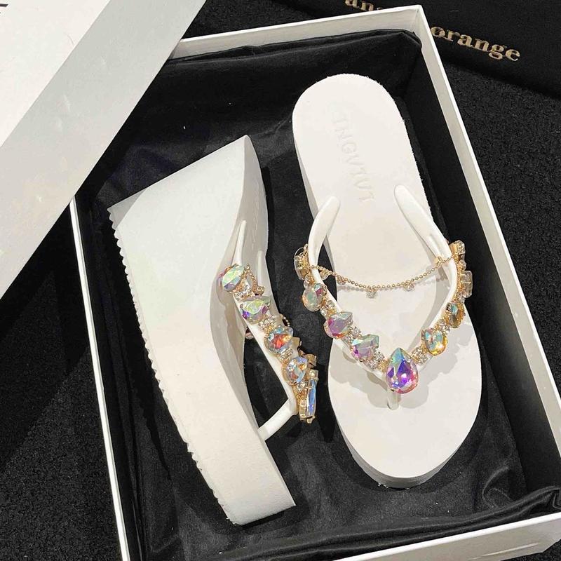 Giày dép xỏ ngón nữ QC cao cấp thời trang mẫu mới 10 phân - GiàY, Women, Có Quai, Shoes 1