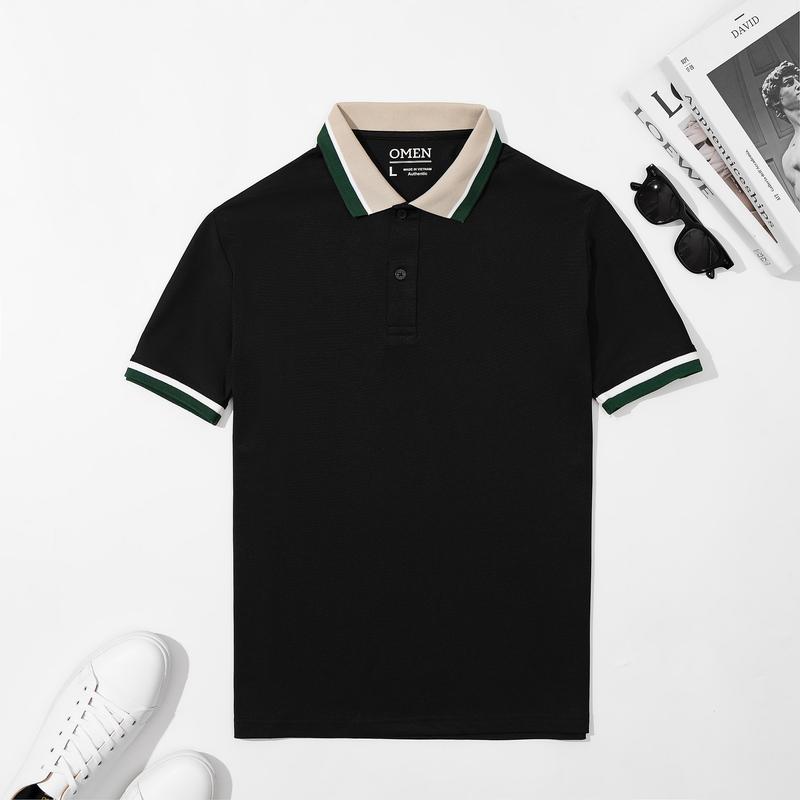 Áo thun nam Omen KV OMP3 basic vải thun cá sấu poly cao cấp