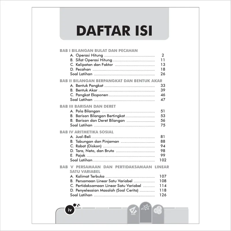 BUKU THE KING POCKET RUMUS DAN PENALARAN MATEMATIKA SMP MTS KELAS VII, VIII, IX Soft Cover 1