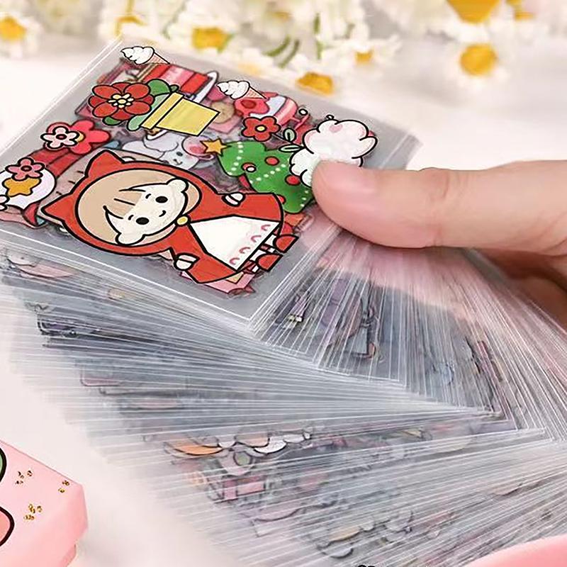 Product Introduction of Hình Dán Sổ Cái Thú Cưng Không Lặp Lại, 50 Miếng, Không Thấm Nước, Dễ Thương, Không Cắt, Cho Học Sinh Và Bé Gái, Anime 7