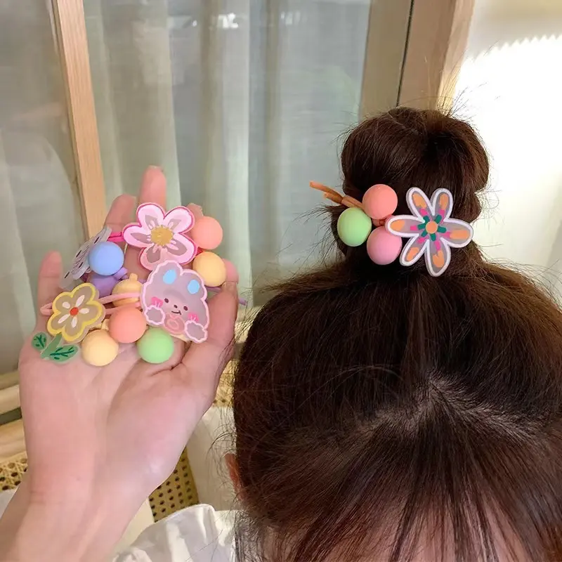 IKATAN RAMBUT ANAK KOREA KARAKTER LUCU / IKAT RAMBUT ANAK KARET MOTIF KAWAI 4