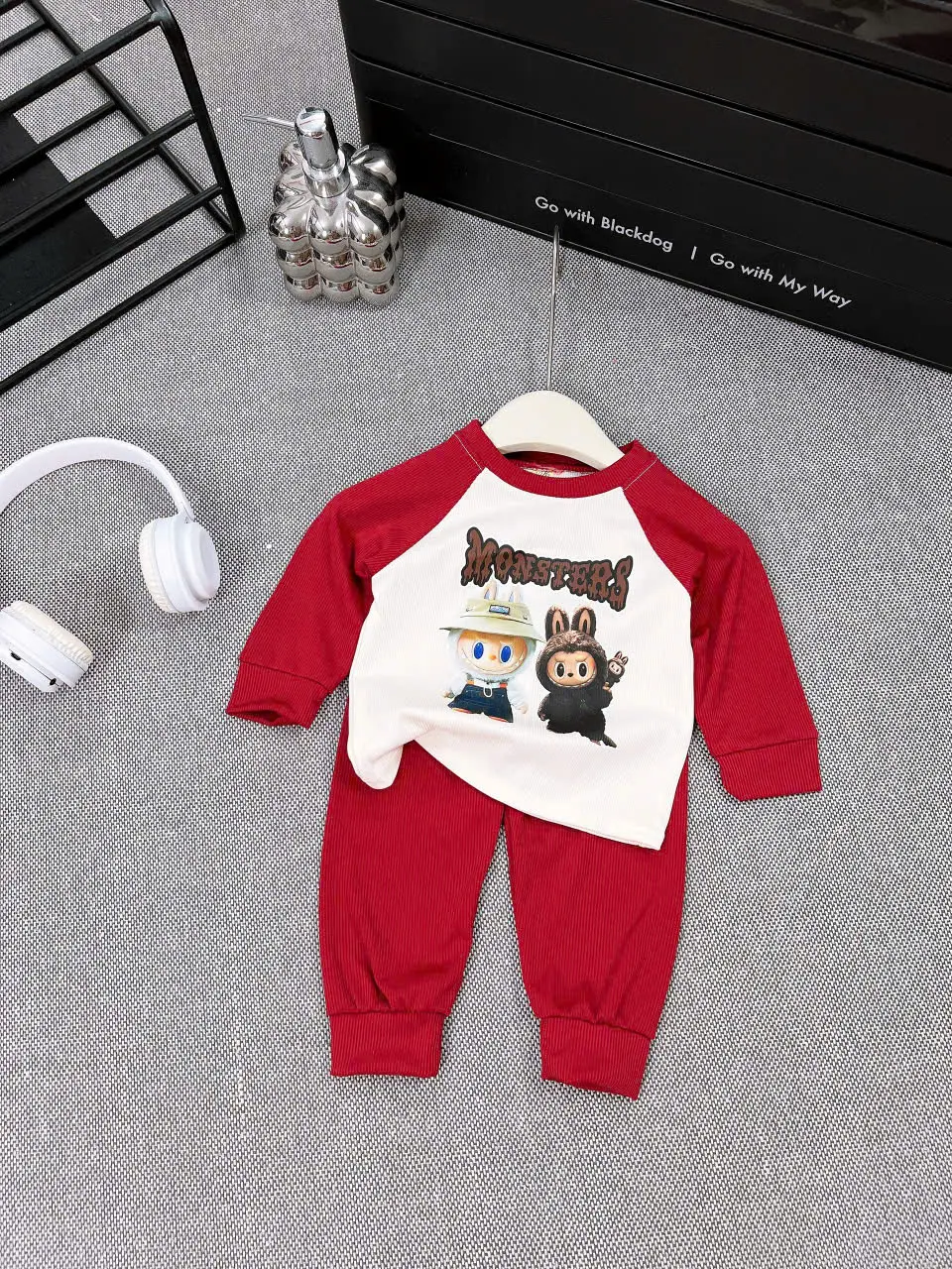 combo 3 bộ tăm lạnh labubu cho bé trai size 6-19 kg, bộ quần áo thu đông cho bé mặc đi học - Sandal combo  5