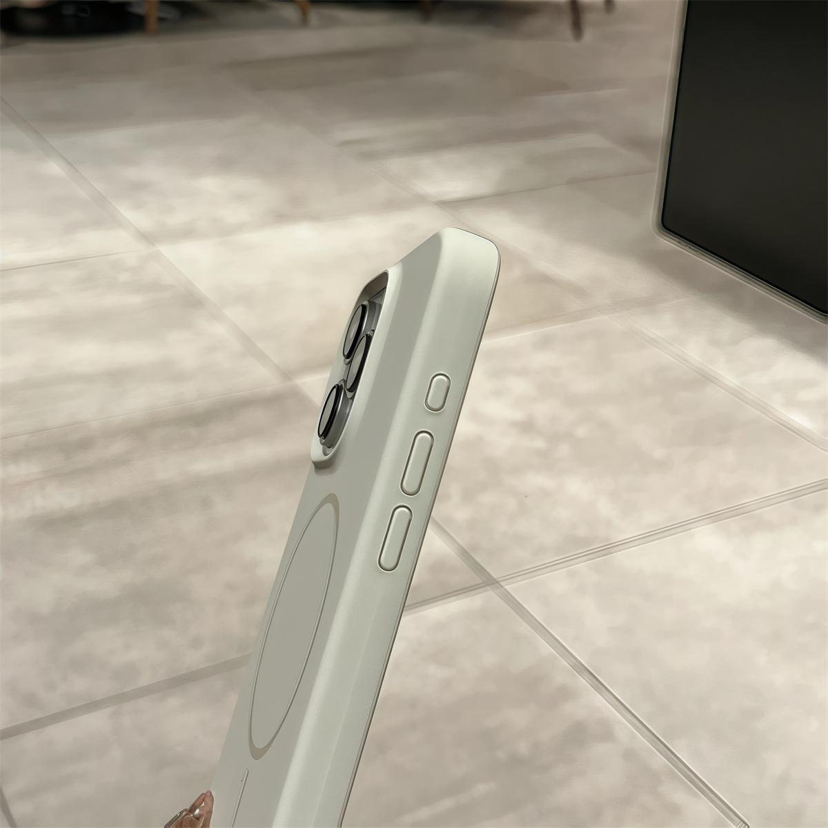 New Color Liquid Silicone Magnetic Phone Case For iPhone 16 Plus 15 14 13 11 12 16 Pro Max Anti Fingerprint Wireless Charging Soft Cover Shockproof