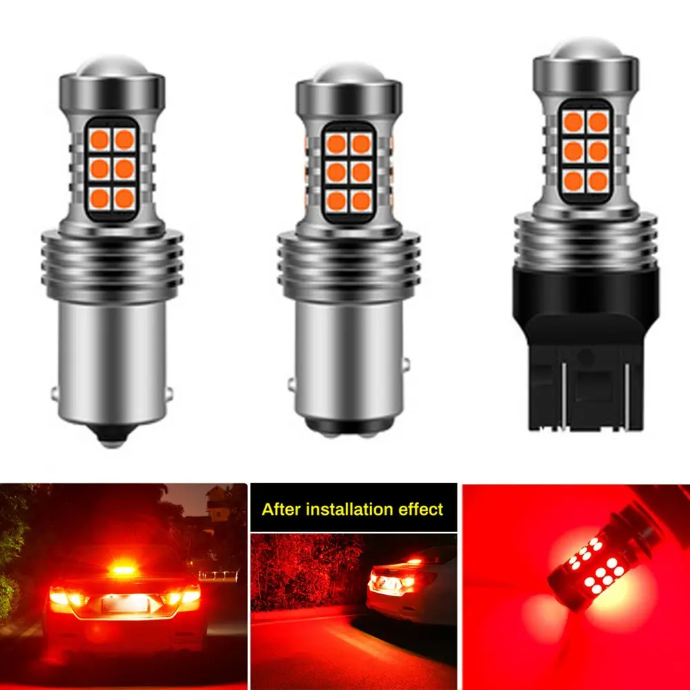 1157/T20/1156 LED Strobe 5 Times Stop Bulbs Tail Blinking Light Turn Signal Lamp