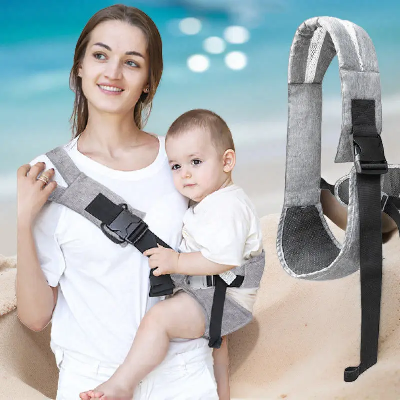 Lightweight All Seasons portable adjustable baby carrier for toddlers and kids with waist stool