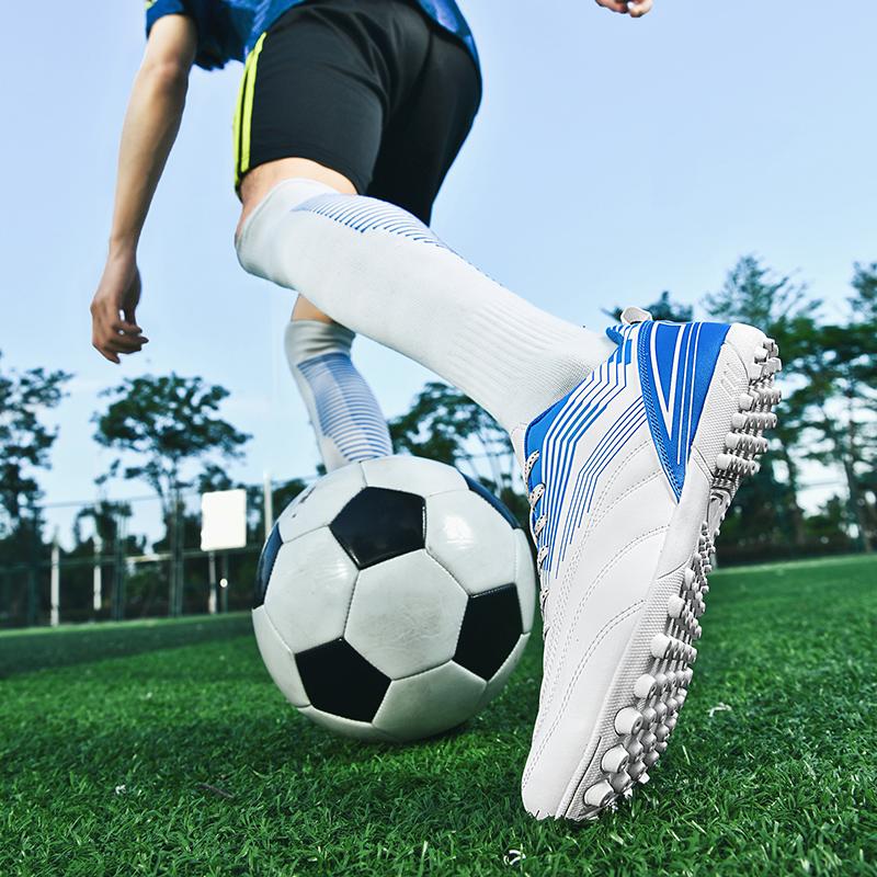Product Introduction of New Men's and Women's Low Cut Football Shoes with Long Nails, Non Slip, Breathable, Lawn Outdoor Training Shoes for Youth Students 22