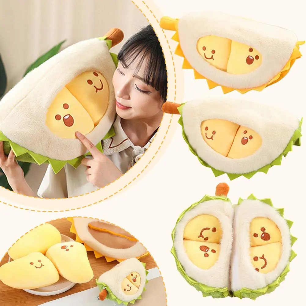 Đồ Chơi Nhồi Bông Búp Bê Nhồi Bông, Giải Nén Sầu Riêng Vui Nhộn Mềm Mại Và Dễ Thương, Mô Phỏng Sáng Tạo, Sầu Riêng Mũm Mĩm, Trái Cây Sinh Nhật, W8J2