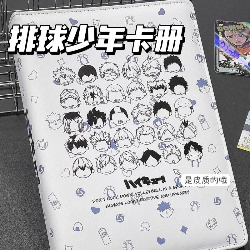 Haikyuu!! Chủ Thẻ Bằng Da, Thiết Kế Hoạt Hình, Kích Thước Nhỏ, Sách Lưu Trữ Dễ Thương, Bền, Thích Hợp Cho Học Sinh, Album Ảnh Giá Trị Cao, Phong Cách Ins 0