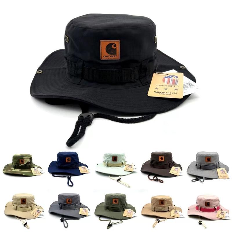Product Introduction of Carhartt Sun Hat, Summer Style, Outdoor Fisherman Hat, American Style, Foldable, Made from Denim, Suitable for Fishing, Mountain Climbing, Windproof, Sun Protection, Bucket Hat  net  cap  men ranger  hat  men skull  cap  beanie  carhartt 11