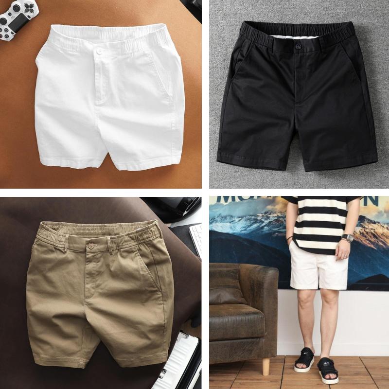 Quần SHORT NAM RELAXED KAKI co giãn thỏa mái form trên gối năng động,trẻ trung SUMMER 2023 Menswear Quần Lửng