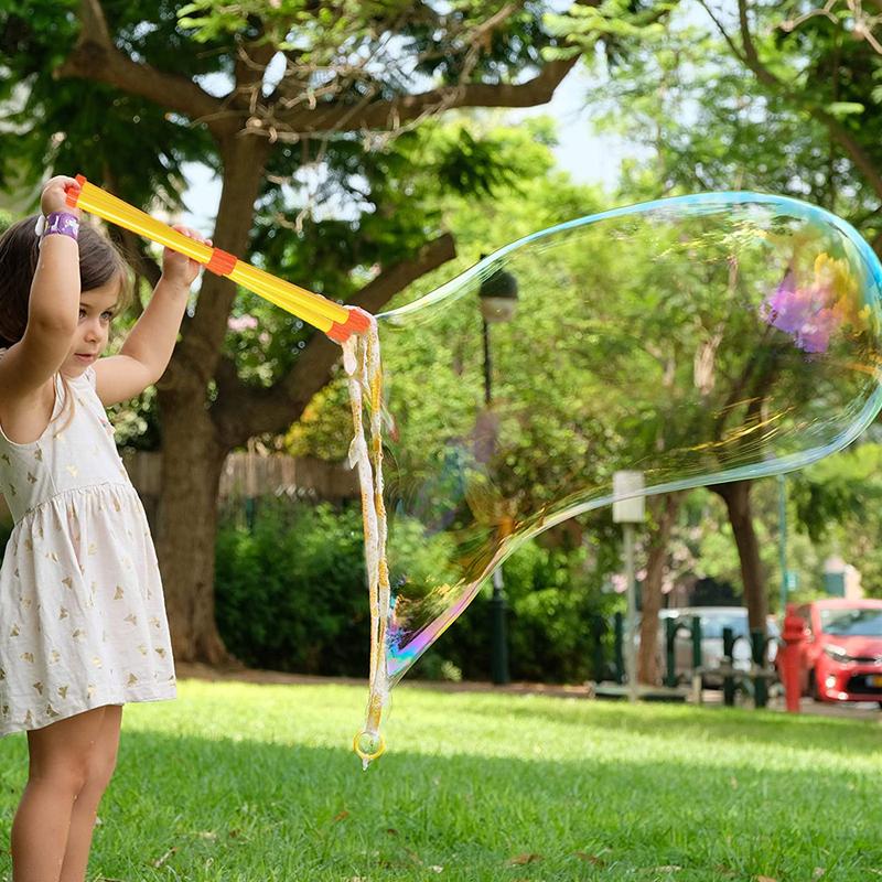 Product Introduction of Outdoor 1Set Double Pole Bubble Rope Color Giant Bubble Circle Garden Toy Big Bubble Stick Outdoor Fun for Kids Bubble Tool 36