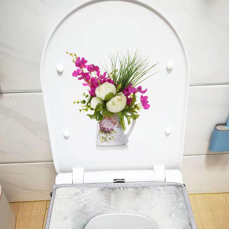 Product Introduction of Bathroom Toilet Seat Wall Sticker Self-Adhesive Removable Bathroom Wall Sticker DIY Decals WC Toilet Lid Decorations 1