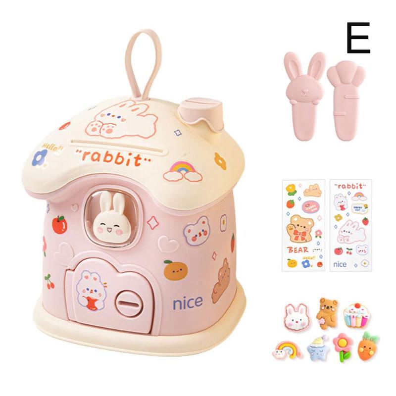 Product Introduction of Cute Cartoon Small House Money Bank Children's Gift Jar Savings B2D1 45