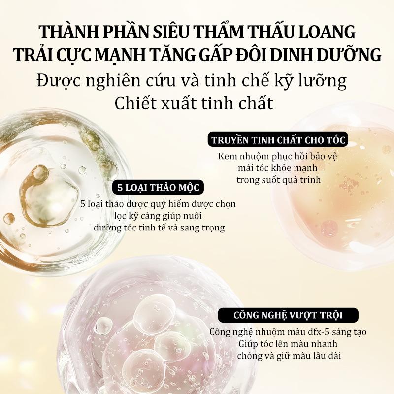EASYSEVEN Dầu gội phủ bạc thảo dược dạng màu cơ bản phủ màu nhanh - 400ML 3