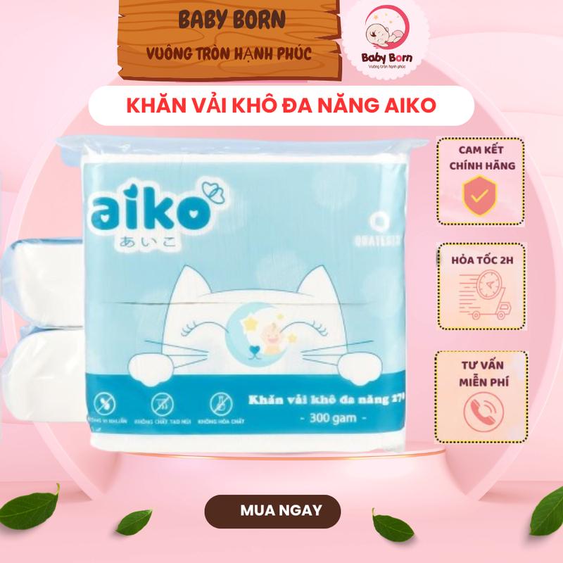 [CHÍNH HÃNG] - Khăn vải khô đa năng Aiko 270 tờ