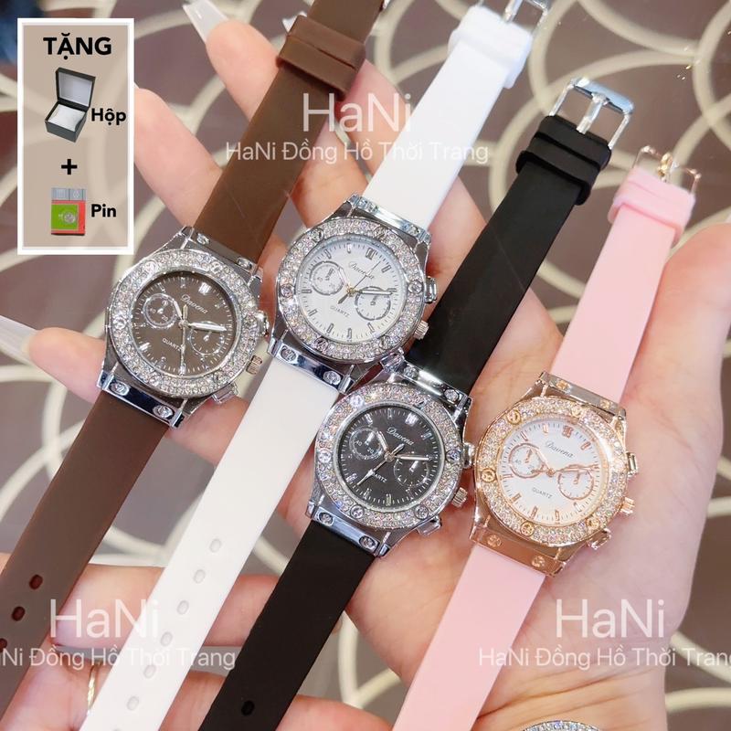 MUA 1 TẶNG 2 Đồng Hồ Nữ Davena Silicone Cao Cấp - Thiết Kế Trẻ Trung Thanh Lịch Năng Động - Women Watch Đeo Tay Voi