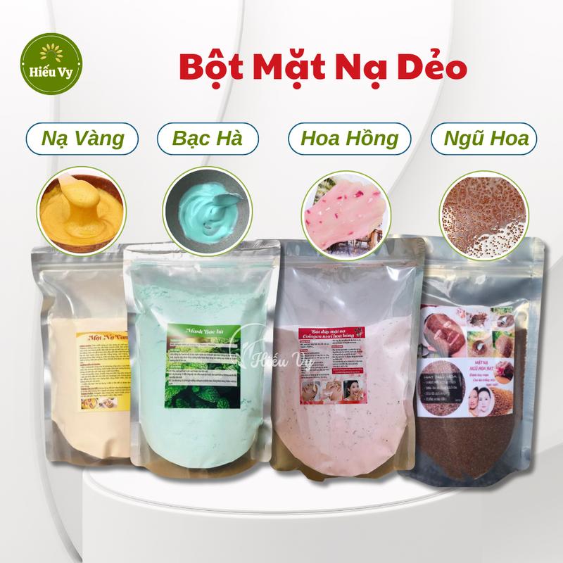 Tổng Hợp Bột Mặt Nạ Dẻo Các Loại | Nạ dẻo Bạc Hà, Nạ dẻo Hoa Hồng, Nạ dẻo vàng, Nạ ngũ hoa hạt