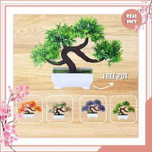 UNICO Pohon Bonsai Hias Tanaman Hias Artificial Pot Bunga Plastik Dekorasi Rumah PBP05