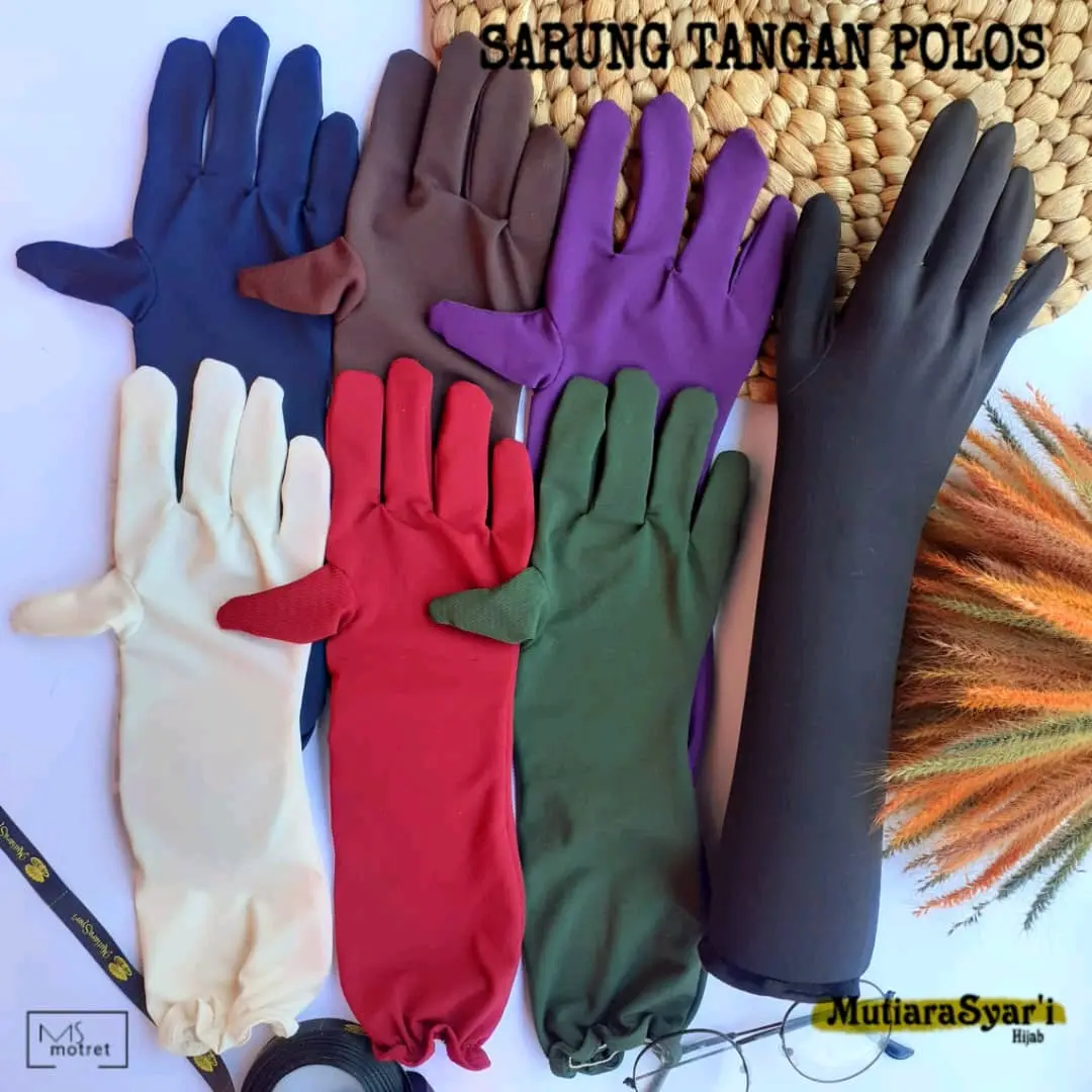 SARUNG TANGAN POLOS TOUCHSCREEN/ HANDSOCK WANITA MUSLIMAH