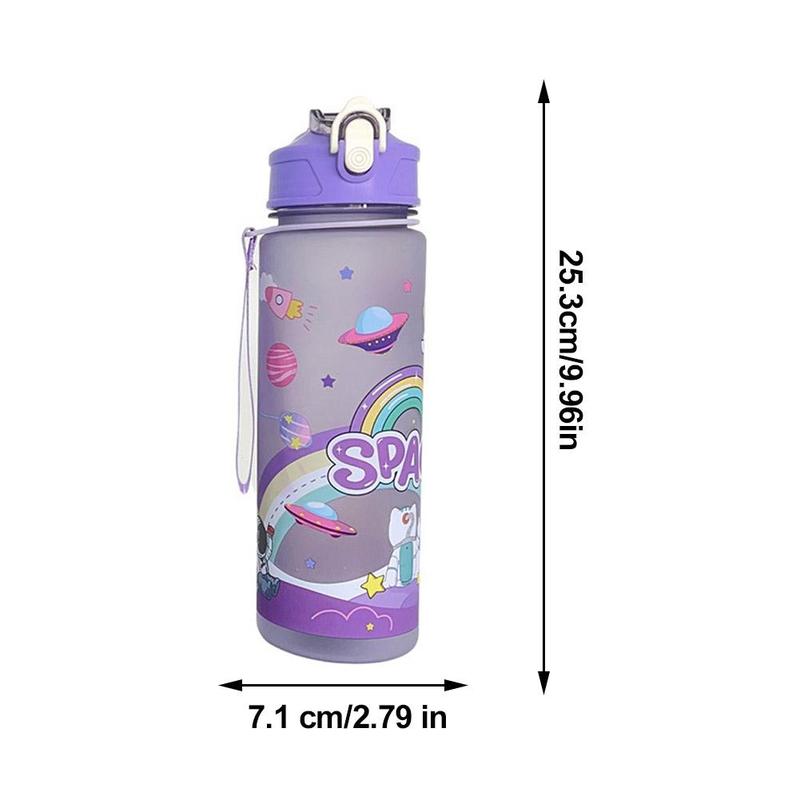Cốc Nước Phi Hành Gia, Thiết Kế Sáng Tạo, 800ml, Cốc Hoạt Hình, Quà Tặng Giá Trị Cao, Có Ống Hút 9