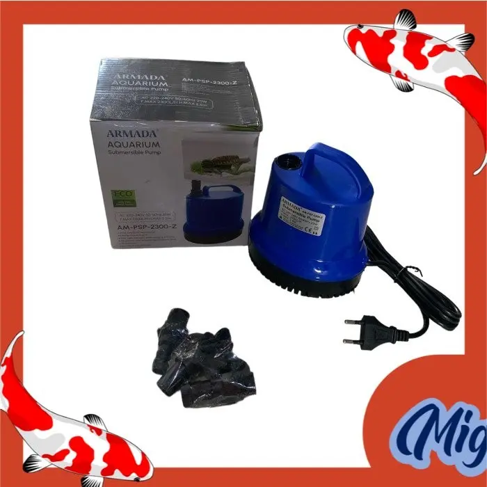 Pompa celup aquarium ARMADA AM PSP 2300 Z hidroponik pompa air