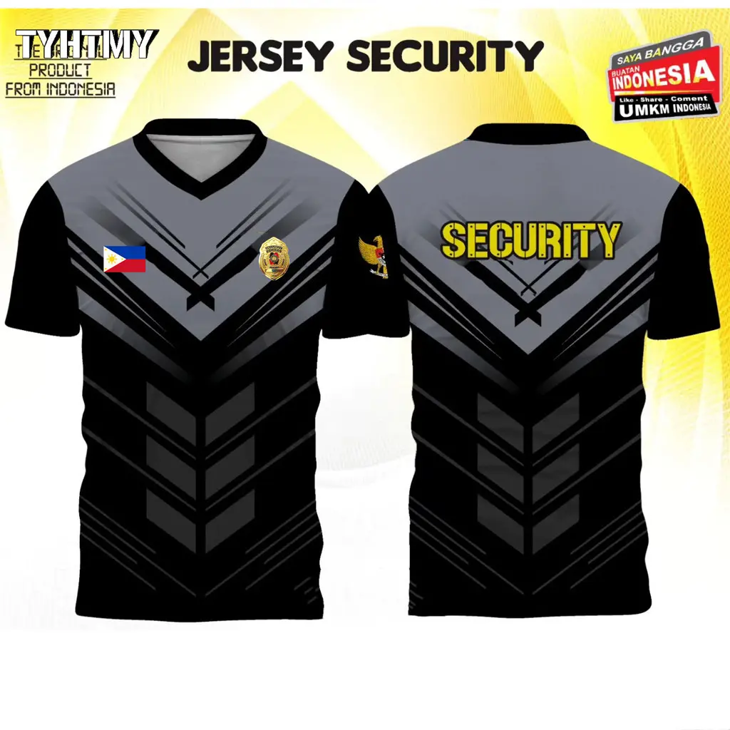 2025 New Design SECURITY T-SHIRT for Men Full sublimation 3D security ...
