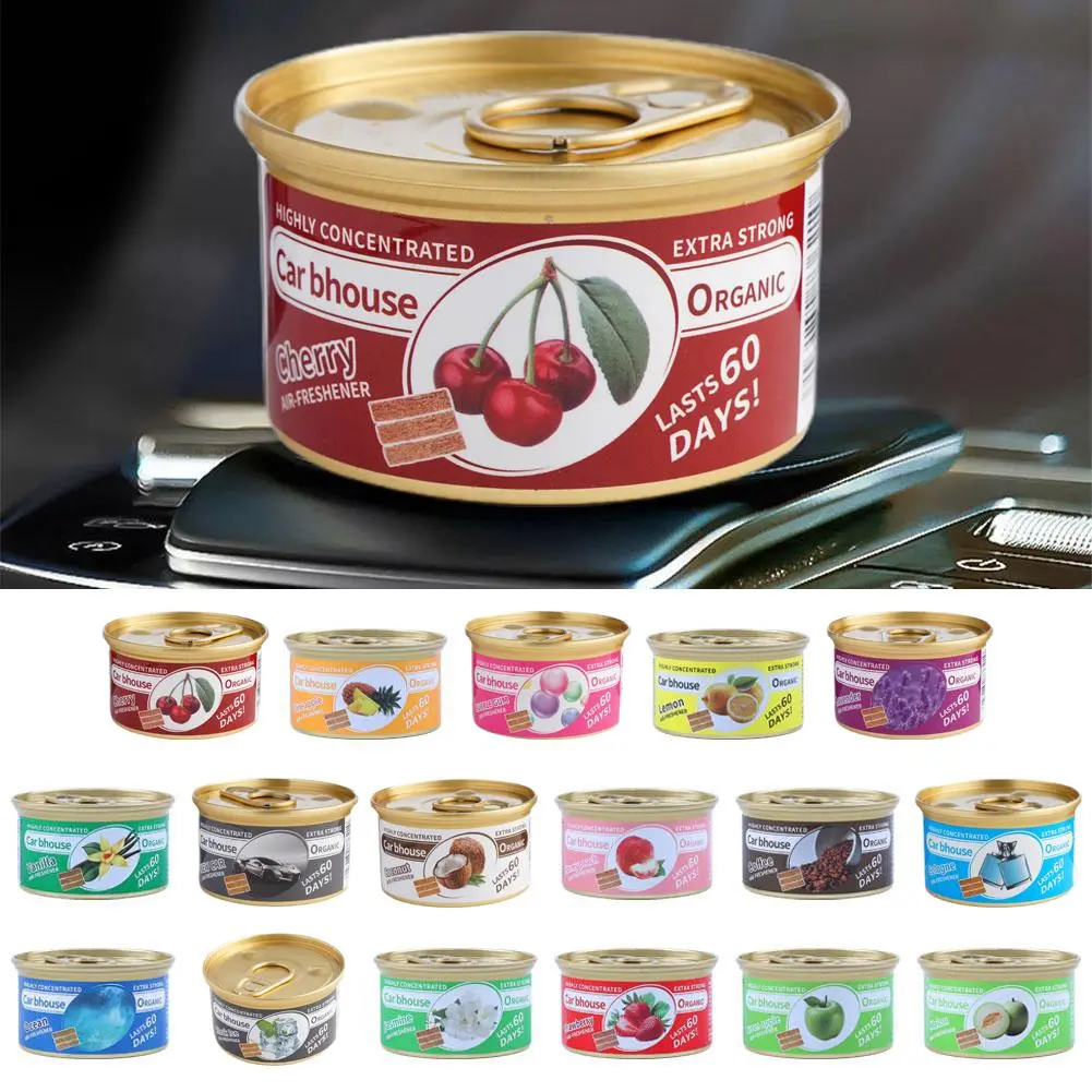 Auto Supplies Canned Wood Blocks Coffee Flavor Car Aromatherapy New Car Deodorant Fiber Air Freshener