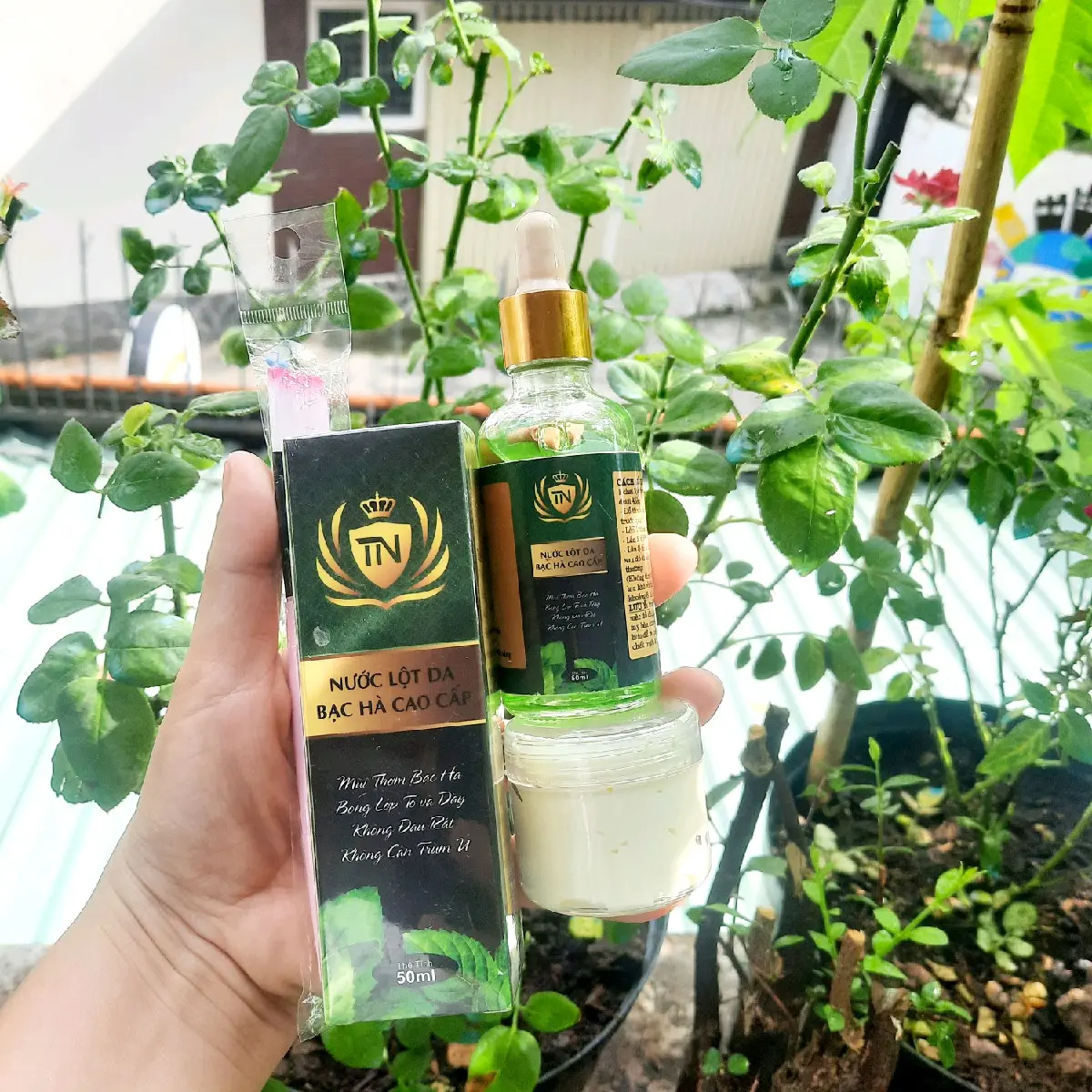[ Tặng kem] Nước lột bạc hà - Nước Lột Colagen chai 50ml