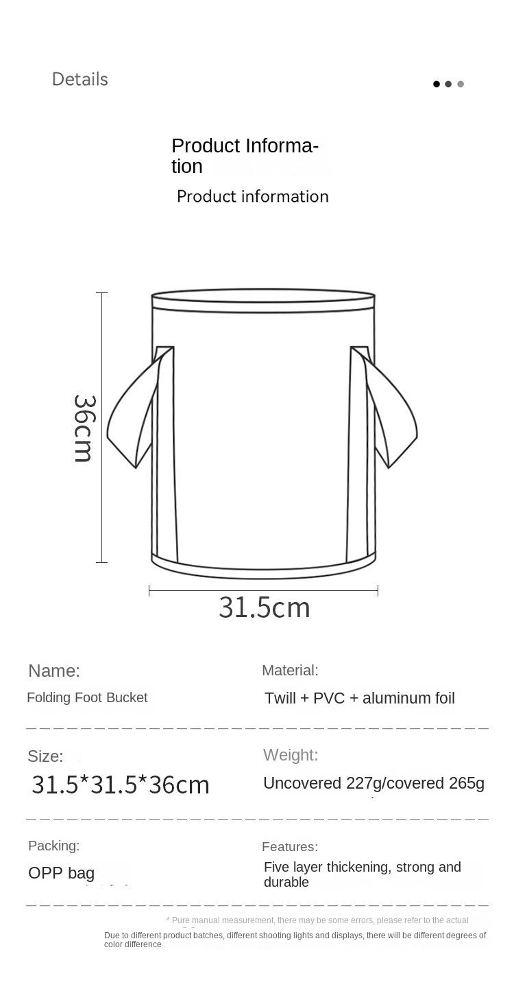 Product Introduction of Foldable Foot Bath Bag High Depth over Calf Household Portable Foot Bath Artifact Feet-Washing Basin Heat Preservation Foot Bath Barrel Constant Temperature Buggy Bag 1