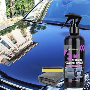Recubrimiento de Nano Cerámica para Autos 3 en 1, Spray Hidrofóbico Avanzado para Protección de Pintura, Resistente a Rayones y Acabado Duradero para Autos