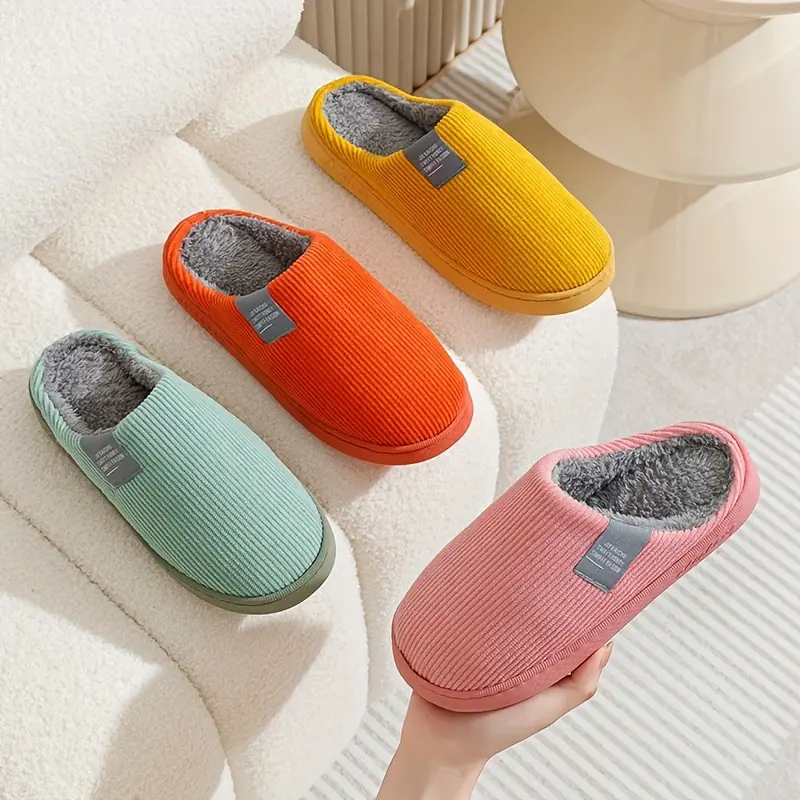 Couple Vertical Stripe Slippers 5