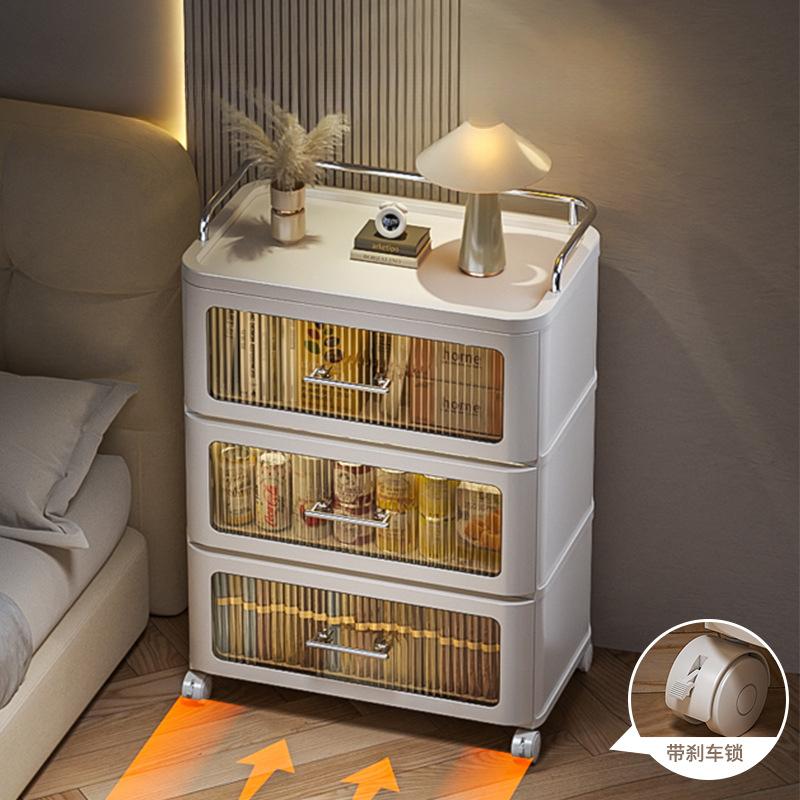 Multi-Functional Drawer Storage Cabinet Household Storage Cabinet Organizing Cabinet Multi-Layer Toy Snack Movable Storage Rack 2
