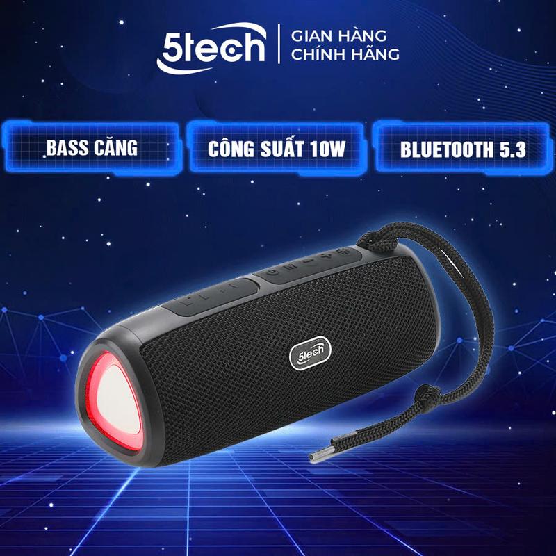 Loa bluetooth 5TECH BS3, công suất 10w, kết nối bluetooth, USB, thẻ nhớ, cổng AUX, cho phép kết nối 2 loa, củ loa nghe nhạc